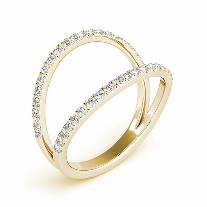 0.26 Carat (ctw) 10 kt Gold Round White Diamond Ladies Anniversary Wedding Band Stackable Ring